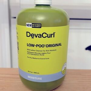 DevaCurl Low-poo Original mild lather shampoo for curly hair. 32 ounce pump